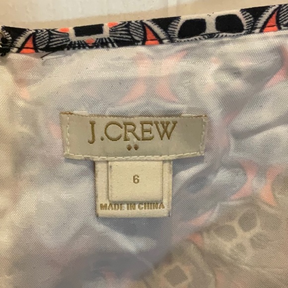 J. CREW Summer Lined Dress, with pockets. Multi-colour, Size 6. - Picture 3 of 5